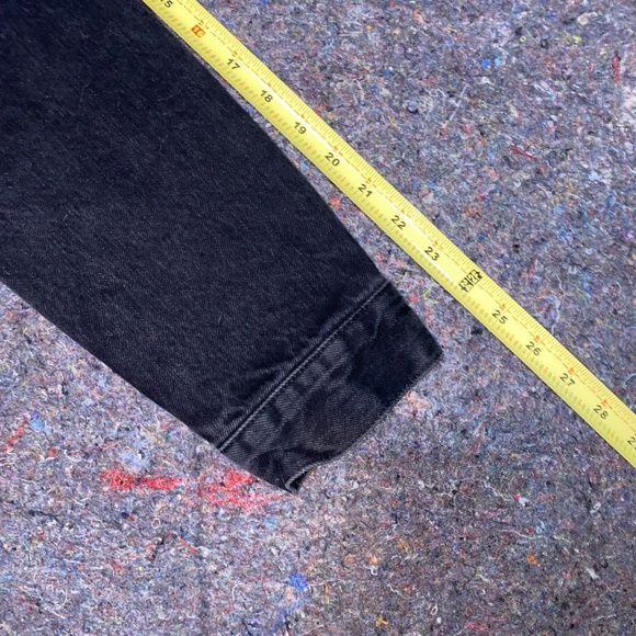 Vintage Levi's Black Denim Jacket with Sherpa Collar - Picture 11 of 13